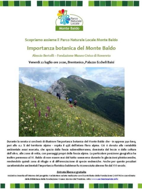 Importanza botanica del Monte Baldo