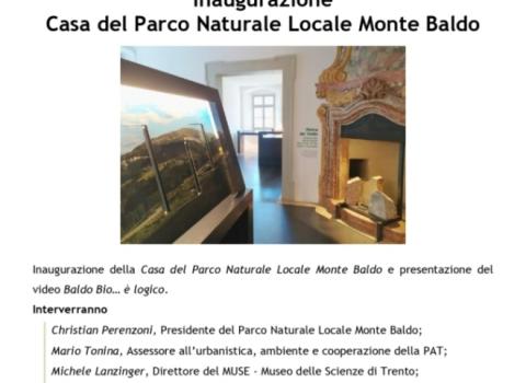 Inaugurazione Casa del Parco e presentazione video "Baldo BIO... è logico"