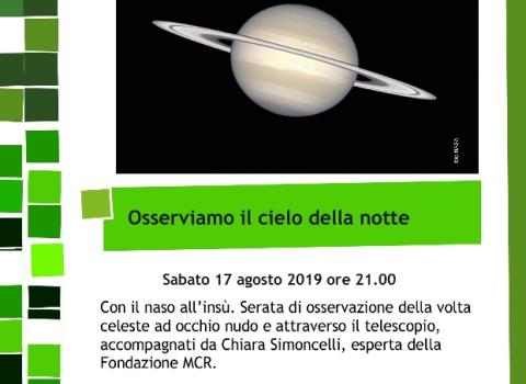 Con il naso all'insù. Osserviamo il cielo della notte.