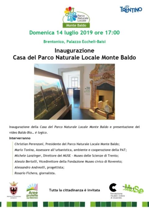 Inaugurazione Casa del Parco e presentazione video "Baldo BIO... è logico"